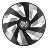 Set 4 Capace Roti, potrivite jantelor de R16, pentru Alfa Romeo, model vector black and silver, Autohelix MSA
