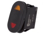 Comutator Basculant SP3T ON-OFF-ON 21A/14VDC LED Negru