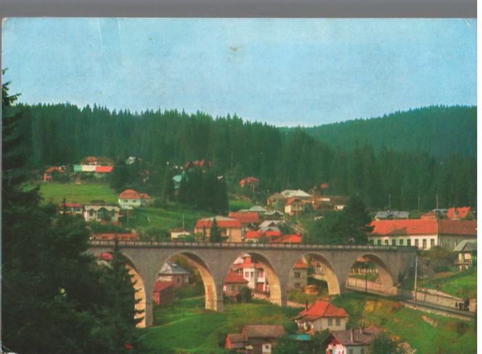 CPI B14985 - CARTE POSTALA - BORSEC. PODUL DE LA INTRAREA IN STATIUNE