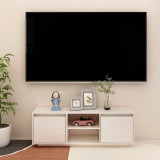 Comoda TV, alb, 110x30x40 cm, lemn masiv de pin GartenMobel Dekor, vidaXL