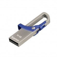 Stick Hook-Style Hama, 16 GB, USB 2.0, Albastru foto