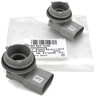 Set 2 Buc Soclu Bec Semnalizare Oe Volkswagen New Beetle 1998-2010 7D0953123A foto