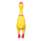 Jucărie de Ros pentru C&acirc;ini tip Pui din Latex, Galben
