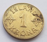 342. Moneda Islanda 1 Kr&oacute;na 1940 (Monetaria Marea Britanie), Europa