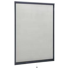 Plasă insecte pentru ferestre tip rulou, antracit, 120x170 cm foto
