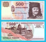 Ungaria (pick 194) 500 Forint 2006 UNC; Comemorativă: A 50-a aniversare a Revoluției din 23 octombrie 1956