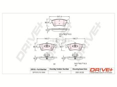 Dr!ve+ DP1010.10.1068 set placute frana,frana disc