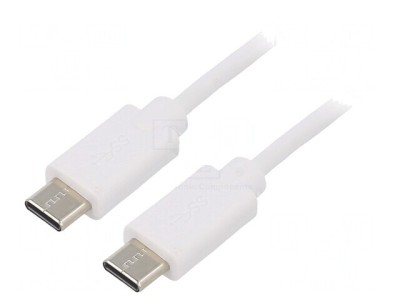 Cablu USB C 2.0 1.4m Alb foto