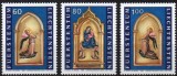 LIECHTENSTEIN 1995, Craciun, Arta, Pictura, serie neuzata, MNH, Nestampilat