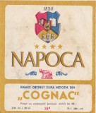 Eticheta Cognac Coniac Napoca ND(1974)