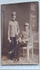 Fotografie doi ofițeri rom&acirc;ni &ndash; Giurgiu cca. 1910&ndash;1915 &ndash; Atelier Jacques Josefovici