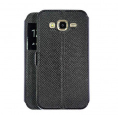 Husa FlipCover Book Samsung Galaxy A5 2017 A520 Fashion Black S-View foto