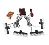 kit 4 x Stroboscoape cu LED si telecomanda , lumina portocalie 12V