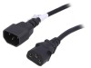 Cablu Prelungitor IEC C13 la C14 5m Negru 10A