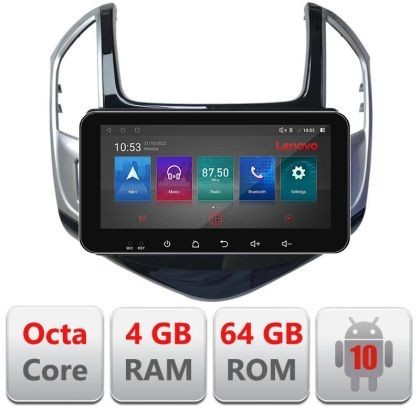 Navigatie Chevrolet Cruze 2013- I-1267 4+64 ecran 10.33&quot; Android Waze USB Navigatie Internet Youtube Radio CarStore Technology