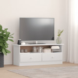 Dulap TV cu sertare &bdquo;ALTA&rdquo; alb, 100x35x41 cm, lemn masiv de pin GartenMobel Dekor, vidaXL
