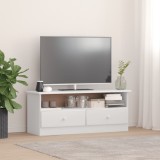 vidaXL Dulap TV cu sertare &bdquo;ALTA&rdquo; alb, 100x35x41 cm, lemn masiv de pin