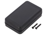Carcasă Universală ABS Neagră 36mm x 60mm x 16mm