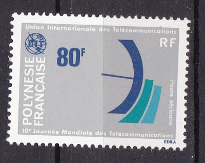 Polinezia 1978 aniversare UIT MI 254 MNH foto