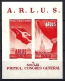 Romania 1945 - Lp 172 - Primul Congres General ARLUS - colita nedantelata - MNH
