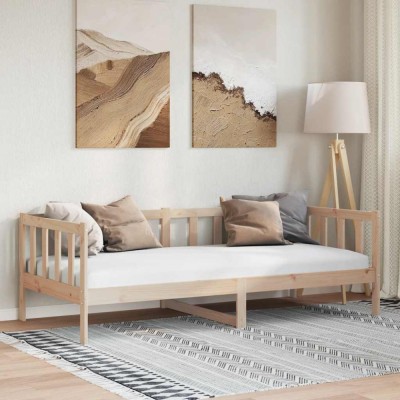 vidaXL Pat de zi, 90x200 cm, lemn masiv de pin foto