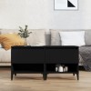 Set 2 Mese Laterale Negre 50x46x50 cm Lemn Compozit Sertar Living