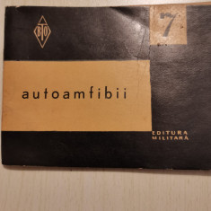 1964 Autoamfibii, biblioteca tehnica a ostasului, Vasile Parizescu ed.militara