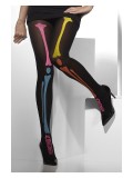 Dres dama negru schelet multicolor