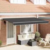 VidaXL Cortina Retractabilă Antracit 400x200 cm 400 x 200 cm 4 x 2 m