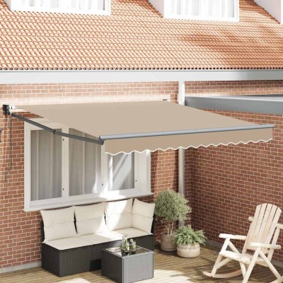 Marchiză Retractabilă Automată Bej 350x250 cm foto