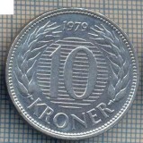 AX 1438 MONEDA- DANEMARKA - 10 KRONER -ANUL 1979 -STAREA CARE SE VEDE