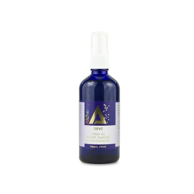 DEVI LOTIUNE INGRIJIREA FETEI CU AG, PL SI AU COLOIDAL 20PPM &amp;quot;ALCHEMY&amp;quot; 100ml foto