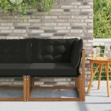 vidaXL Canapea colțar Lemn Solid de Acacia natural 900639