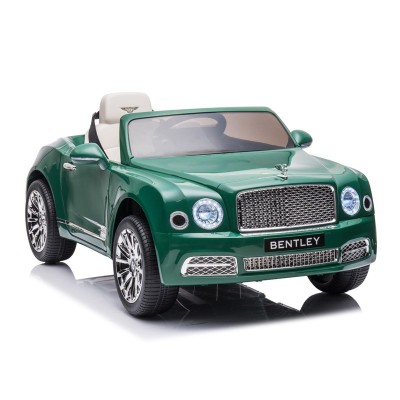 Masina electrica de jucarie Bentley Mulsanne, 2x35W, MP3, maxim 30 kg, telecomanda, roti EVA, verde foto