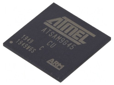 Microprocesor ARM926 0.9-1.1VDC 64kB SRAM SMD TFBGA324 AT91SAM9G45C-CU foto