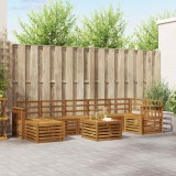 vidaXL Seturi de canapele 8 pcs natural Lemn Solid de Acacia 3375199