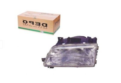 Far PEUGEOT 405 (15B/15E/4B/4E), 07.1987-12.1997, partea stanga, DEPO, tip bec H4+W5W; manual; halogen foto