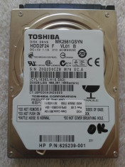 Hard disk laptop 250GB, HDD SATA 2.5 Toshiba MK2561GSYN, 7200 rpm TESTAT OK foto