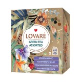 Colectie ceai verde Lovare asortat 32 plicuri 4 arome 64 g