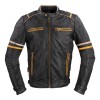 Geaca Moto Barbati Piele W-TEC Traction Neagra, Protectii CE, FitLine Training, Buzunare multiple, Ajustabila, Confortabila, Design Elegant
