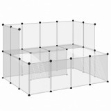 Cumpara ieftin Cusca pentru animale mici transparent 143x107x93 cm PP si otel