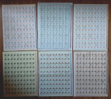Cumpara ieftin RO 1961 , LP 526 &quot; Instrumente muzicale&quot;-serie coli de 100, erori/var. ,stamp.