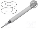Cablu coaxial RG187A/U litat CCS PFA alb 2,54mm LAPP