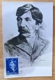 Carte postala maxima Romania 1958 Alexandru Vlahuta 100 Ani de la Nastere - A228