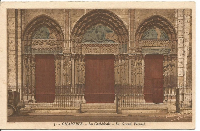 (@) carte postala(ilustrata)-FRANTA-Poarta mare a Catedralei