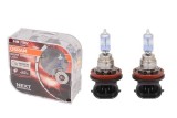 Set becuri auto halogen Osram H8 12V; 35W; night breaker laser; 800lm; cu pana 150% mai multa lumina; culoare temperatura 3900K; PGJ1; 64212NLHCB, 2