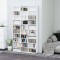 vidaXL Dulap pentru CD-uri, alb, 102x16x177,5 cm, lemn compozit 801778