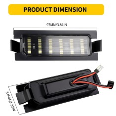 Set 2 Lampi LED Numar Inmatriculare 18SMD 6000K Canbus Plug &amp; Play Fara Eroare Hyundai i30 (GD) i30 CW (GD) i30 5D Hatchback, Accent, Elantra GT, Kia