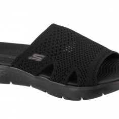 Papuci flip-flop Skechers Go Walk Flex Sandal - Elation 141425-BBK negru