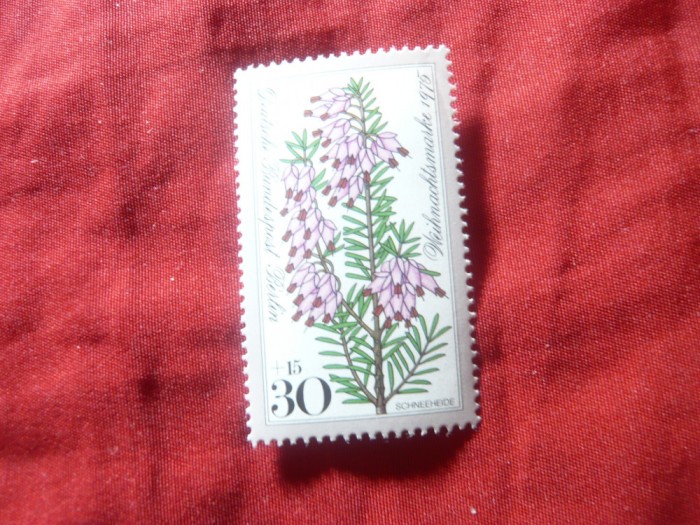 Serie 1 valoare Berlin 1975 Craciunul - Flori , val. 30pf +15